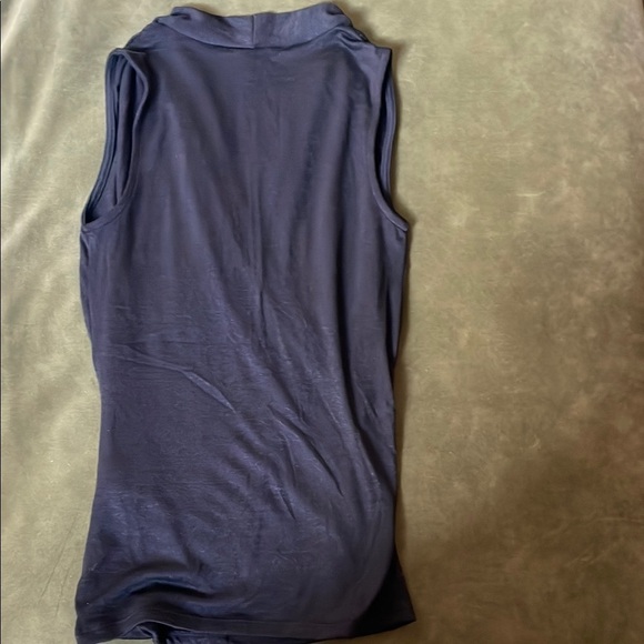 NEW 41 Hawthorn Black Sleeveless Wrap Style Blouse - Picture 6 of 10